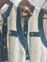 Load image into Gallery viewer, Elise Denim Trim Top