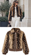 Load image into Gallery viewer, Bam Deer Print Zip Jacket
