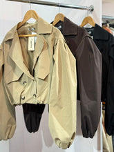 Load image into Gallery viewer, Crop Trench Jacket
