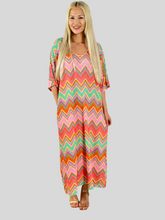 Load image into Gallery viewer, Kaz Zig Zag Bow Dress
