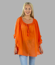 Load image into Gallery viewer, Wendy Cheesecloth Tassel Tunic
