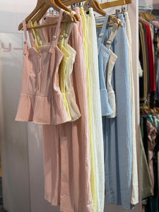 Pearl Buckle Strap Suit
