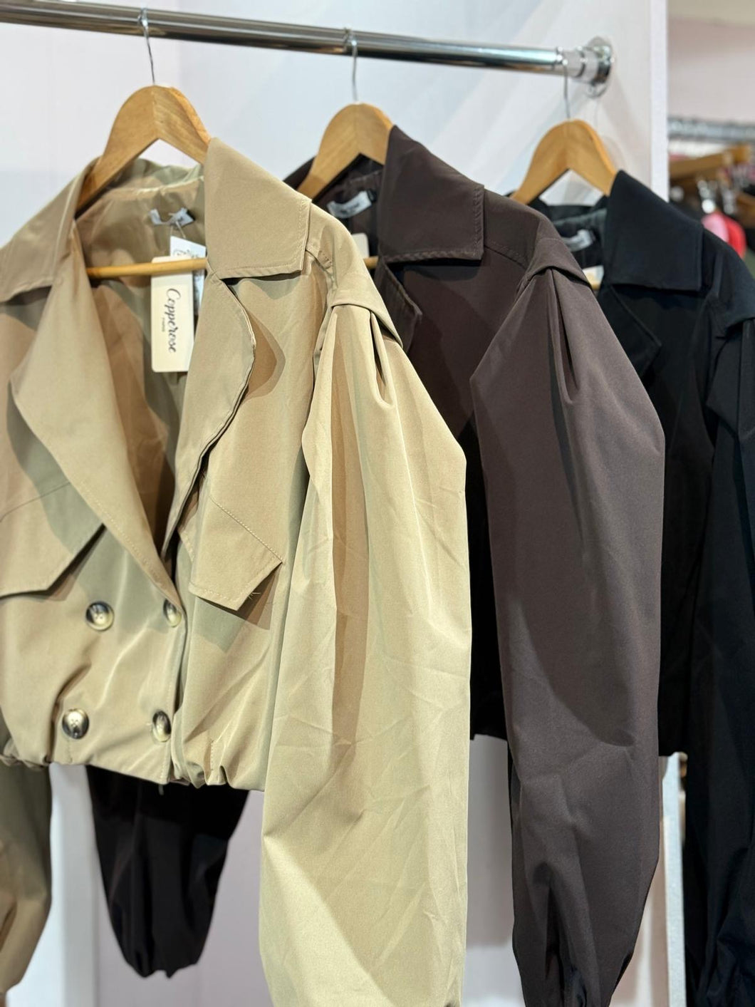 Crop Trench Jacket