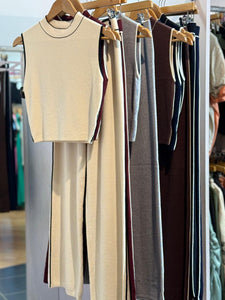 Sadie Crop Contrast Suit