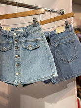 Load image into Gallery viewer, Shelby Denim Button Skort
