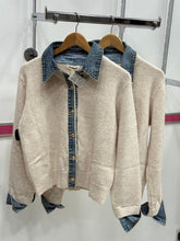 Load image into Gallery viewer, Denim Trim Jumper
