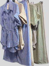 Load image into Gallery viewer, Shanta Stripe Safari Suit
