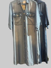 Load image into Gallery viewer, Petal Denim Shirt Dress
