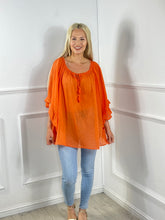 Load image into Gallery viewer, Wendy Cheesecloth Tassel Tunic
