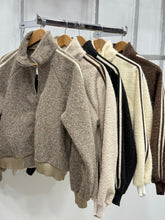 Load image into Gallery viewer, Adia Stripe Zip Jacket
