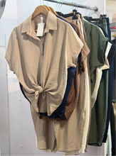Load image into Gallery viewer, Summer Tye Front Shirt Suit
