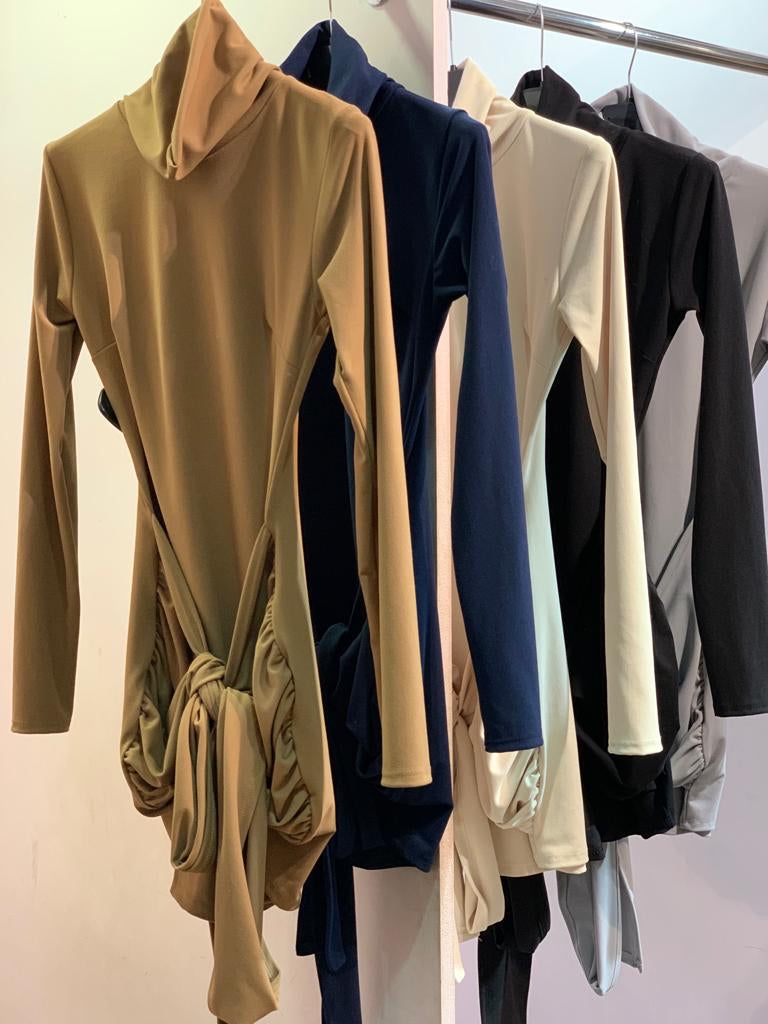 Drape Belt Dress