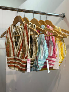 Lucy Crochet Halter Top