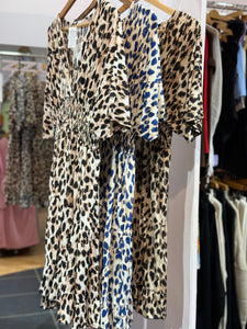 Slinky Midi Dress (Leopard)