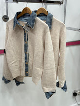 Load image into Gallery viewer, Denim Trim Jumper
