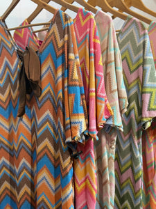 Kaz Zig Zag Bow Dress