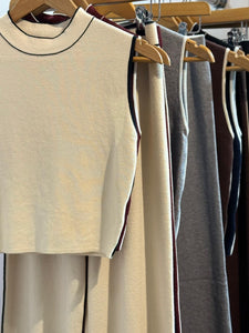 Sadie Crop Contrast Suit