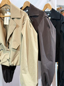 Crop Trench Jacket