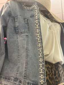 Christy Diamante Denim Jacket