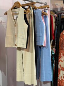 Betty Thin Knit Button Suit