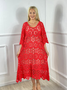 Paige Crochet Dress