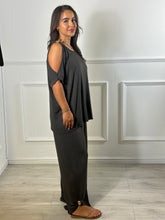 Load image into Gallery viewer, Judy Jersey Cold  Shoulder Suit
