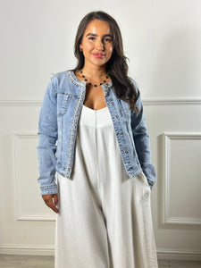 Christy Diamante Denim Jacket