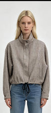 Load image into Gallery viewer, Clemi Check Drawstring Bottom Jacket

