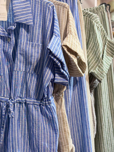 Shanta Stripe Safari Suit
