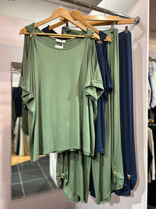Judy Jersey Cold  Shoulder Suit