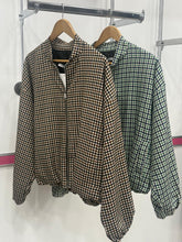 Load image into Gallery viewer, Grady Check Bomber Jacket
