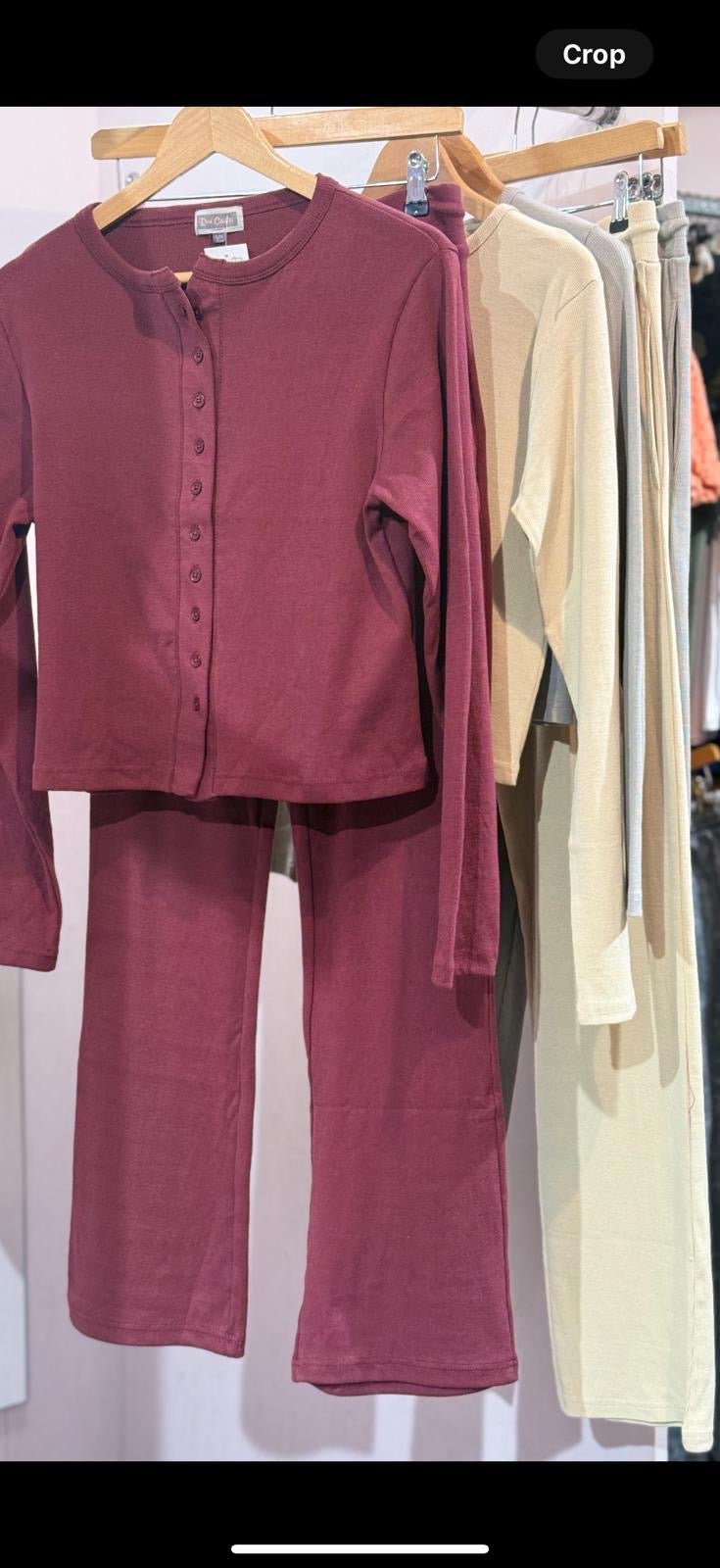 Bobbie Button Rib Suit