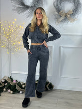 Load image into Gallery viewer, Sporta Acid Wash Hooded Button Suit
