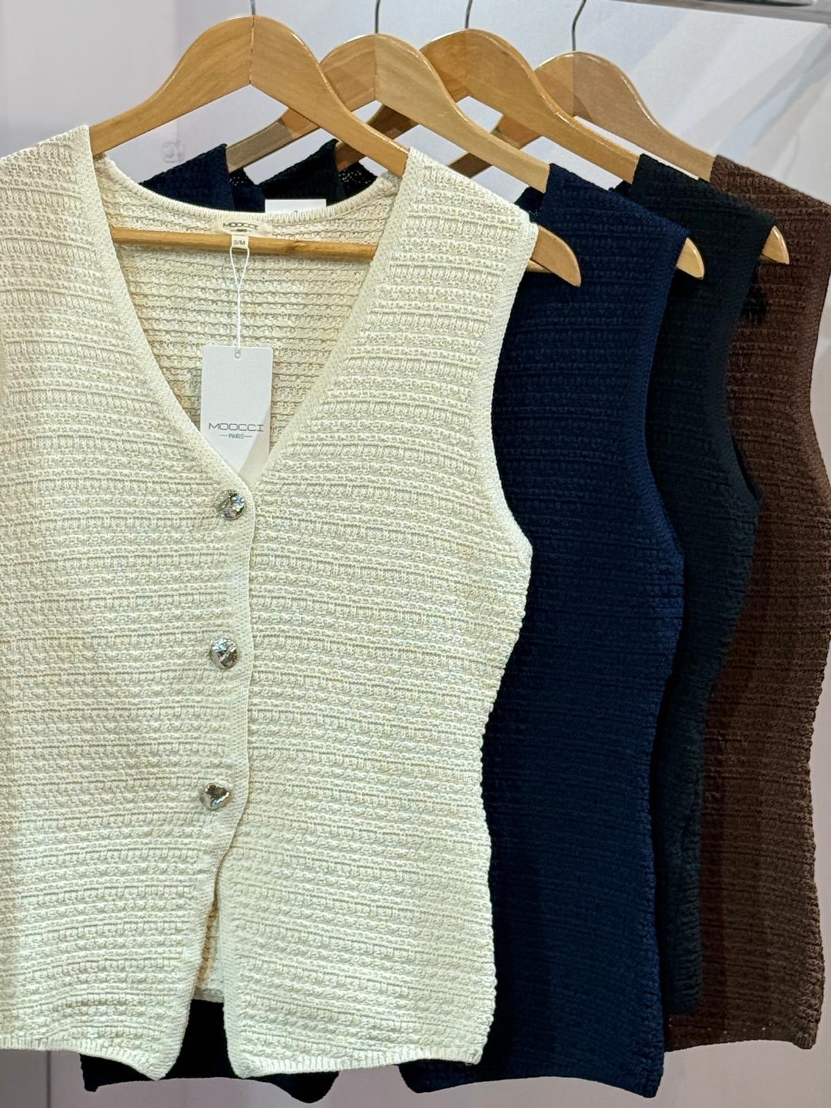 Laurel 3 Gold Button Waistcoat