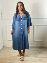 Load image into Gallery viewer, Nelly Soft Denim Dress
