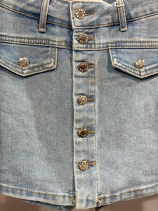 Shelby Denim Button Skort
