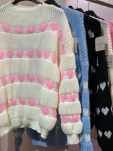 Load image into Gallery viewer, Puff Sleeve Heart Jumper
