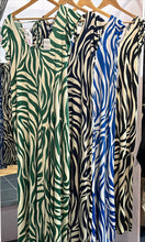 Load image into Gallery viewer, Zebra ~ Slinky Jumpsuit
