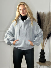 Load image into Gallery viewer, Rouched Sleeve Sweatshirt
