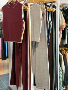 Sadie Crop Contrast Suit