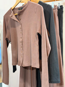 Bobbie Button Rib Suit