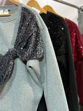 Load image into Gallery viewer, Sequin Bow ~ Sweat Top
