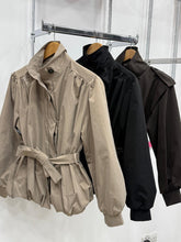 Load image into Gallery viewer, Puff Ball Belted Jacket
