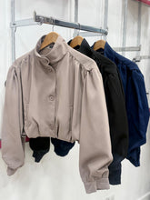 Load image into Gallery viewer, Cropped Rouche Jacket
