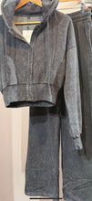 Load image into Gallery viewer, Sporta Acid Wash Hooded Button Suit
