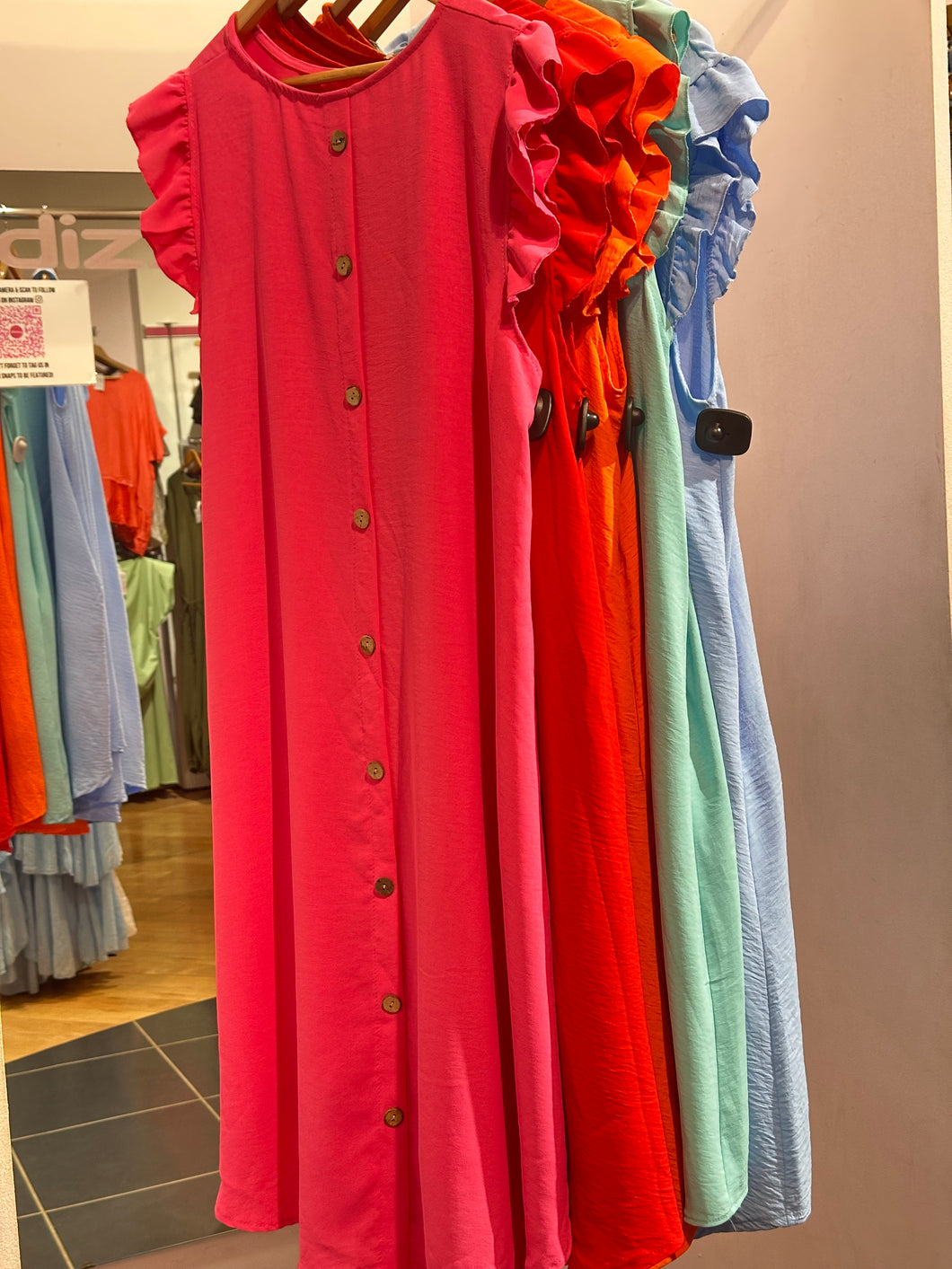 Betty Button Back Dress