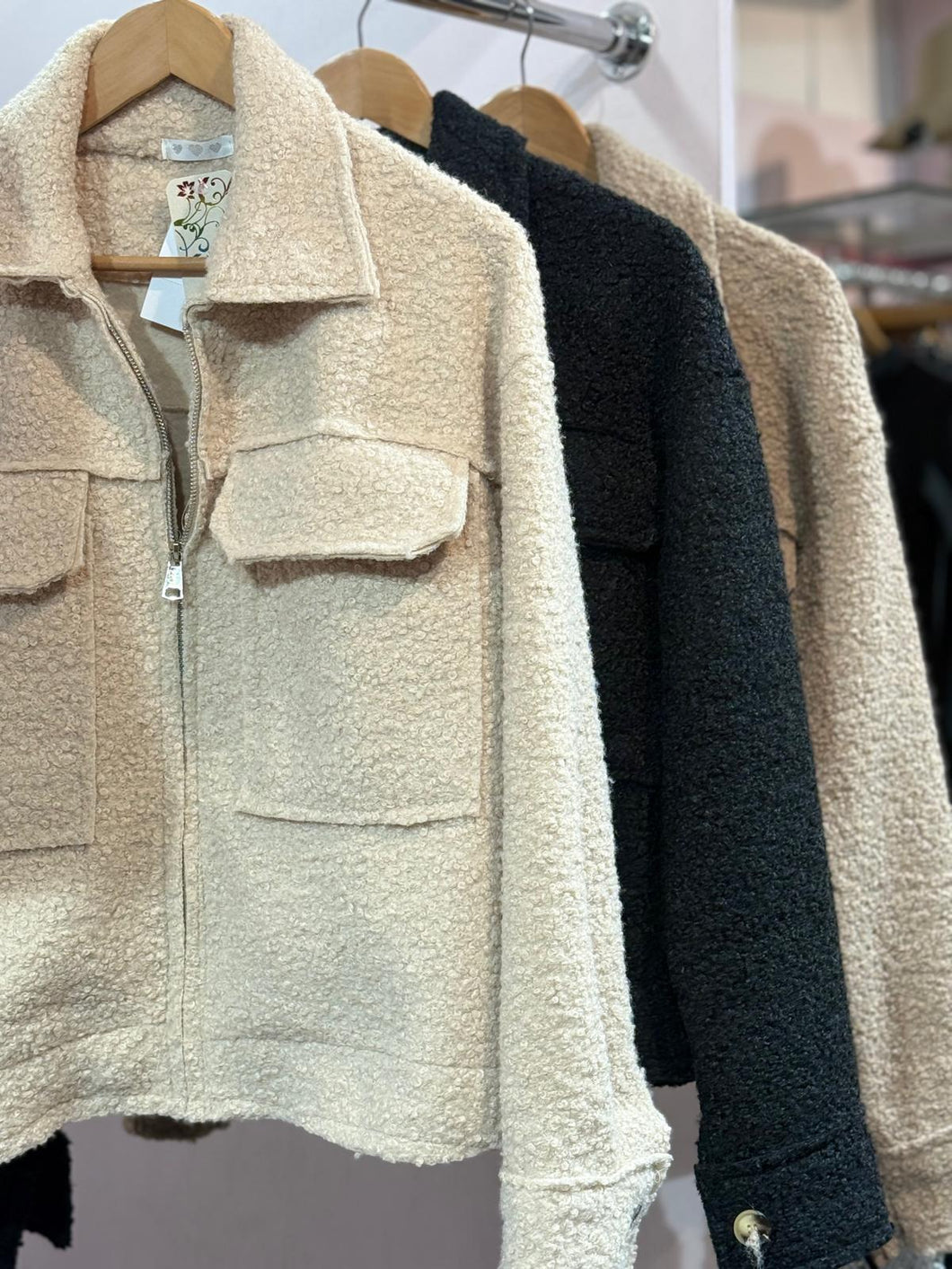 Boucle Flap Pocket Jacket