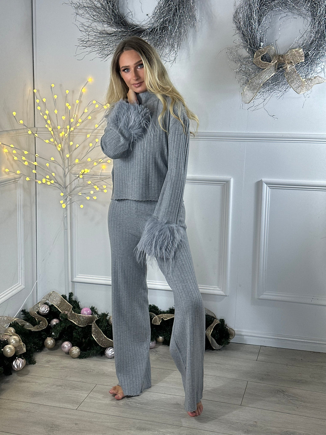 Kirsten Shaggy Trim Suit
