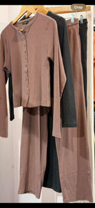 Bobbie Button Rib Suit