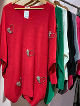 Load image into Gallery viewer, Sequin Heart Jumper
